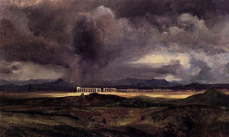 Carl Blechen Stormy Weather over the Roman Campagna
